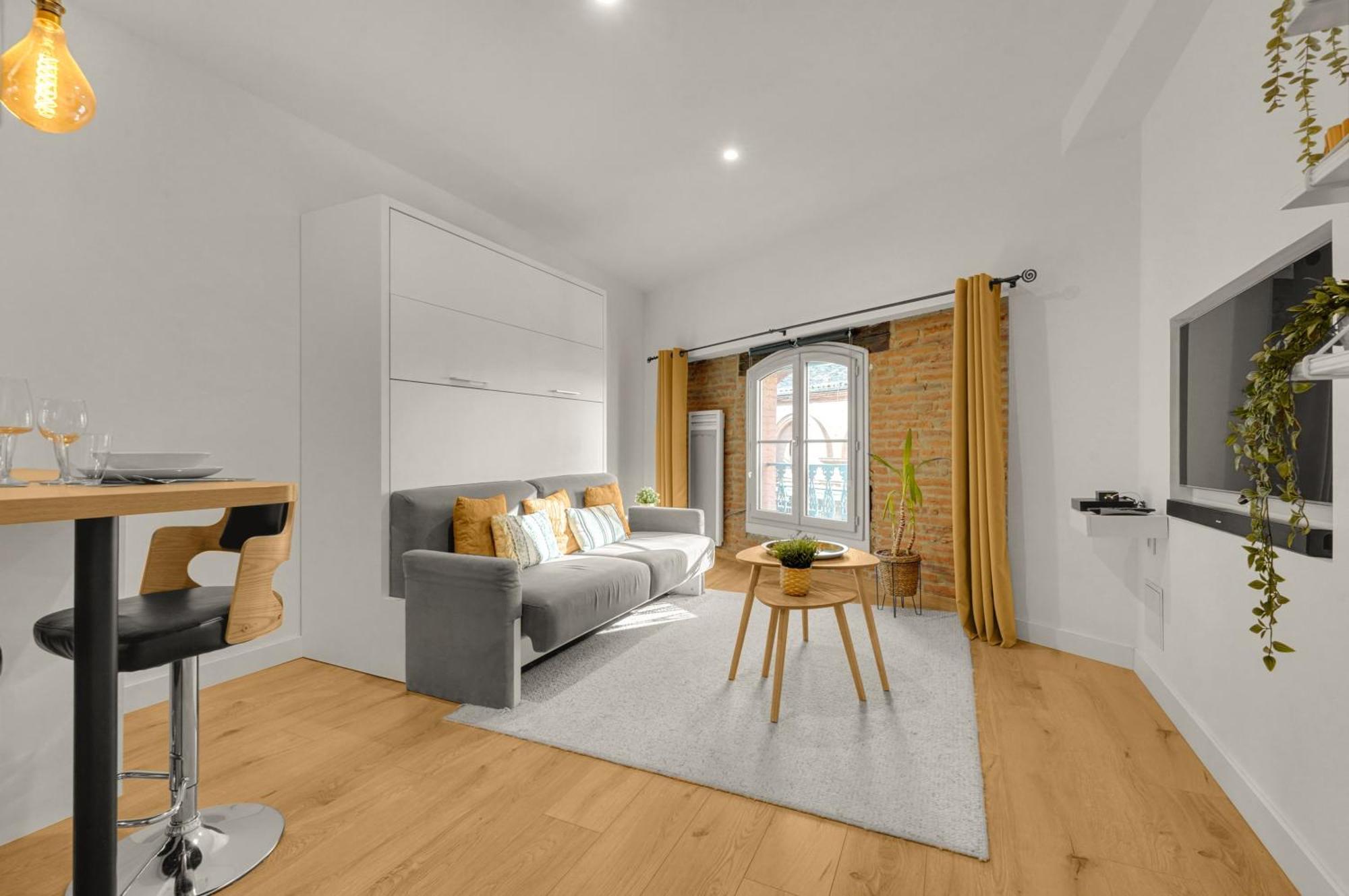 Le Floral - Cosy Studio Climatise Avec Parking Prive Et Netflix 圖盧茲 外观 照片
